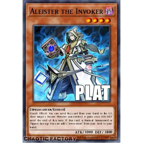 RA04-EN278 Aleister the Invoker Platinum Secret Rare 1st Edition NM