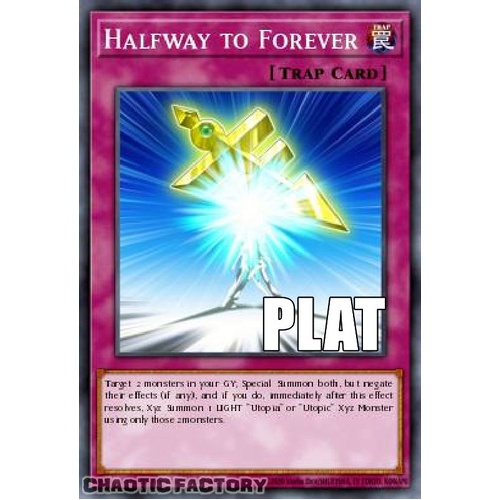 RA04-EN285 Halfway to Forever Platinum Secret Rare 1st Edition NM