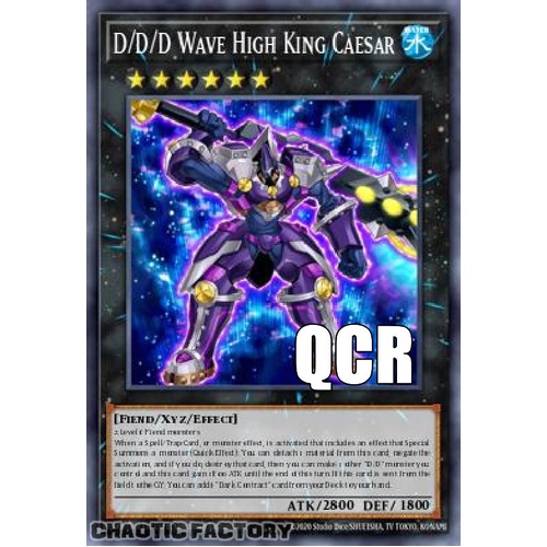 RA04-EN290 D/D/D Wave High King Caesar Quarter Century Secret Rare 1st Edition NM