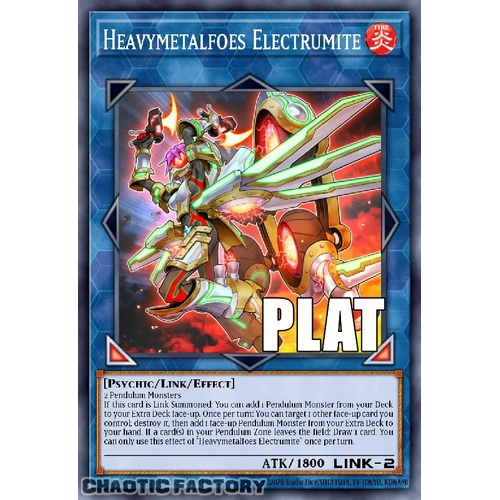 RA04-EN292 Heavymetalfoes Electrumite Platinum Secret Rare 1st Edition NM