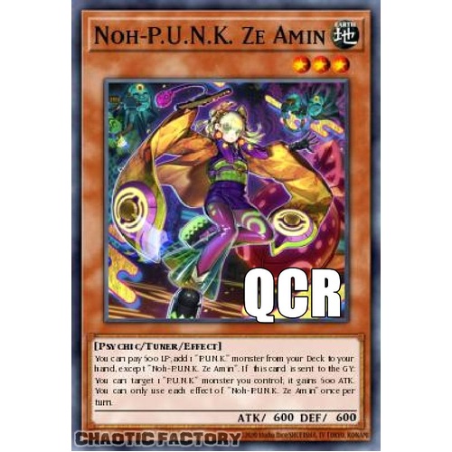 RA04-EN293 Noh-P.U.N.K. Ze Amin Quarter Century Secret Rare 1st Edition NM