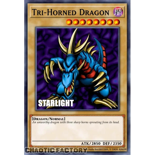 RA05-EN001 Tri-Horned Dragon ONLY IN Starlight Rare 1st Edition NM