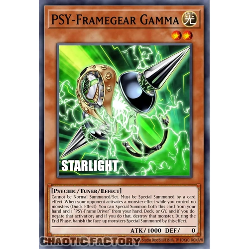 RA05-EN006 PSY-Framegear Gamma Starlight Rare 1st Edition NM