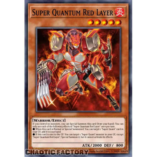 RA05-EN008 Super Quantum Red Layer Secret Rare 1st Edition NM