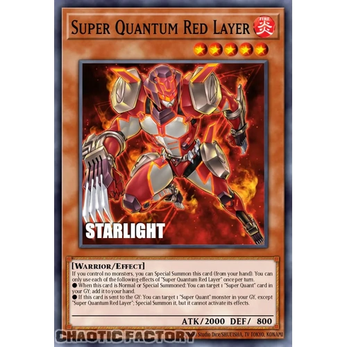 RA05-EN008 Super Quantum Red Layer Starlight Rare 1st Edition NM