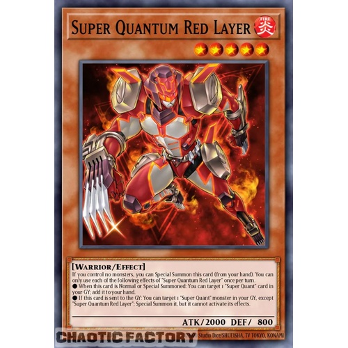 RA05-EN008 Super Quantum Red Layer Ultimate Rare 1st Edition NM