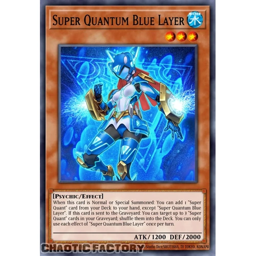 RA05-EN009 Super Quantum Blue Layer Secret Rare 1st Edition NM