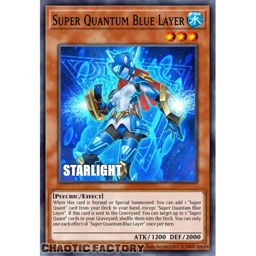 RA05-EN009 Super Quantum Blue Layer Starlight Rare 1st Edition NM