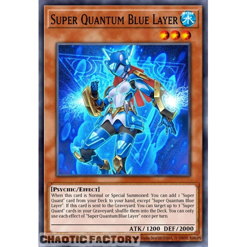 RA05-EN009 Super Quantum Blue Layer Ultimate Rare 1st Edition NM