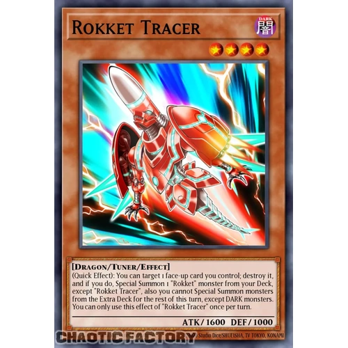 RA05-EN015 Rokket Tracer Secret Rare 1st Edition NM