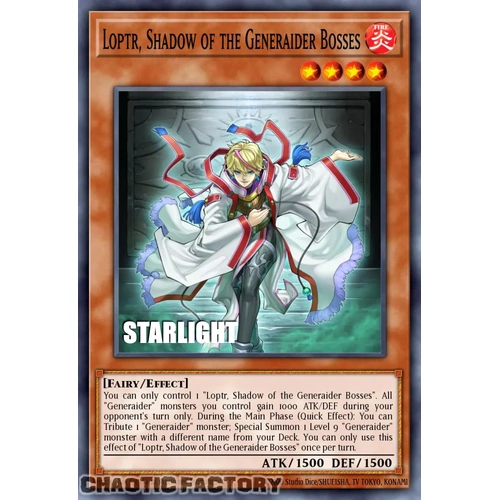 RA05-EN016 Loptr, Shadow of the Generaider Bosses Starlight Rare 1st Edition NM