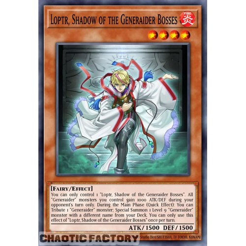 RA05-EN016 Loptr, Shadow of the Generaider Bosses Ultimate Rare 1st Edition NM
