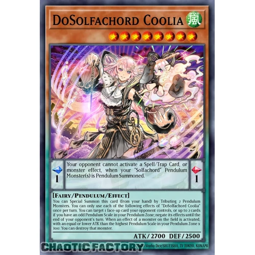 RA05-EN018 DoSolfachord Coolia Platinum Rare 1st Edition NM