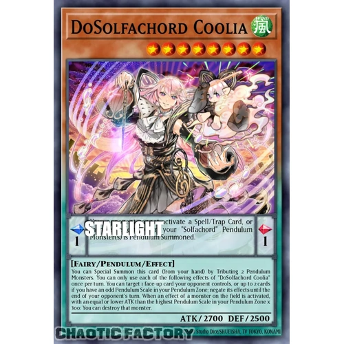 RA05-EN018 DoSolfachord Coolia Starlight Rare 1st Edition NM