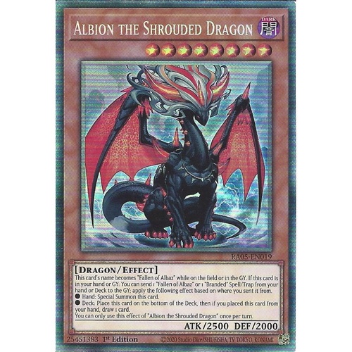 RA05-EN019 Albion the Shrouded Dragon Collector's Rare 1st Edition NM