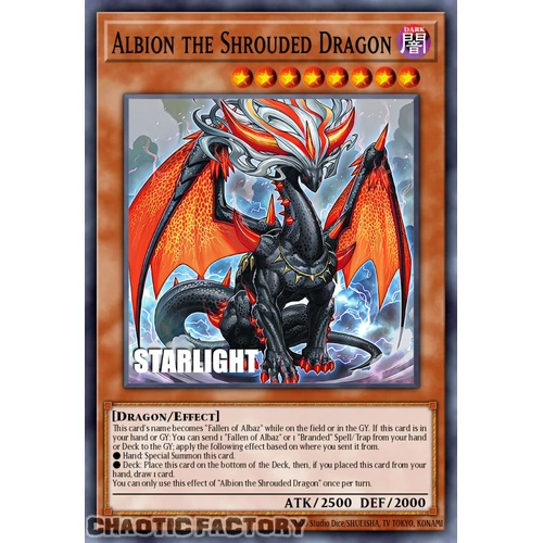 RA05-EN019 Albion the Shrouded Dragon Starlight Rare 1st Edition NM