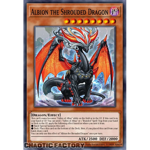 RA05-EN019 Albion the Shrouded Dragon Ultra Rare 1st Edition NM