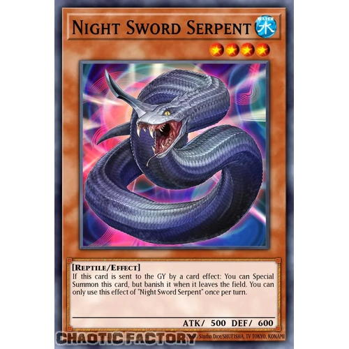 RA05-EN020 Night Sword Serpent Ultra Rare 1st Edition NM