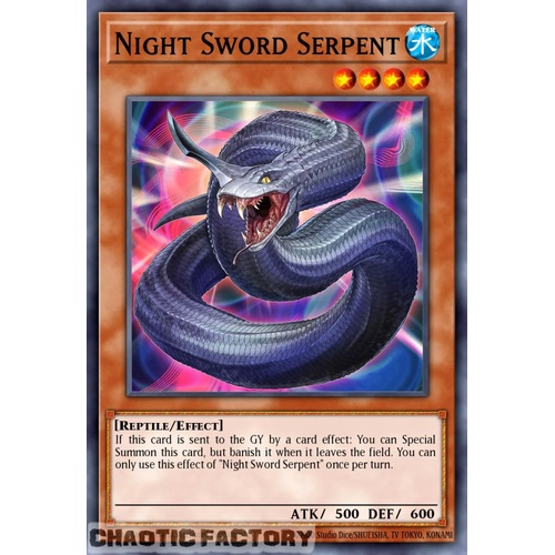 RA05-EN020 Night Sword Serpent Ultimate Rare 1st Edition NM