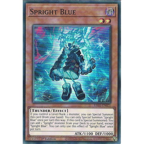 RA05-EN021 Spright Blue Super Rare 1st Edition NM