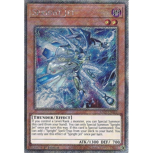 RA05-EN022 Spright Jet Platinum Rare 1st Edition NM