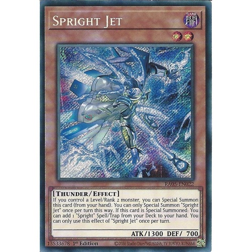 RA05-EN022 Spright Jet Secret Rare 1st Edition NM