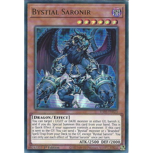 RA05-EN023 Bystial Saronir Ultra Rare 1st Edition NM