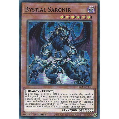 RA05-EN023 Bystial Saronir Super Rare 1st Edition NM