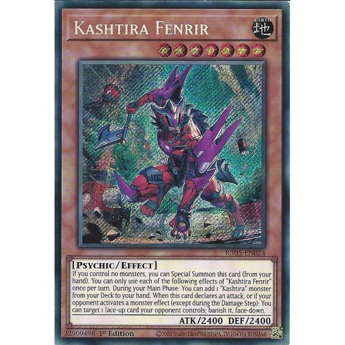 RA05-EN024 Kashtira Fenrir Secret Rare 1st Edition NM