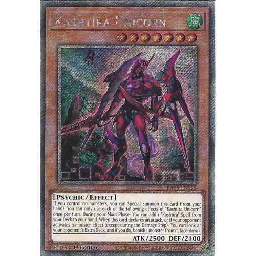 RA05-EN025 Kashtira Unicorn Platinum Rare 1st Edition NM