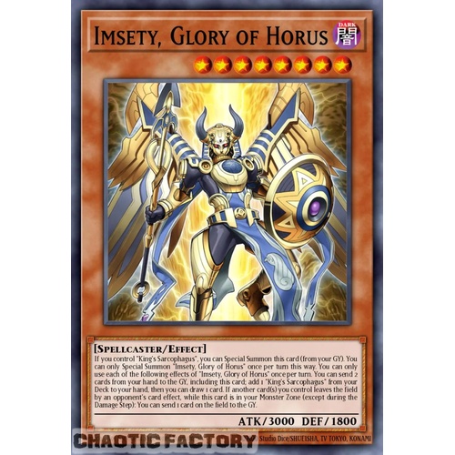 RA05-EN027 Imsety, Glory of Horus Ultimate Rare 1st Edition NM