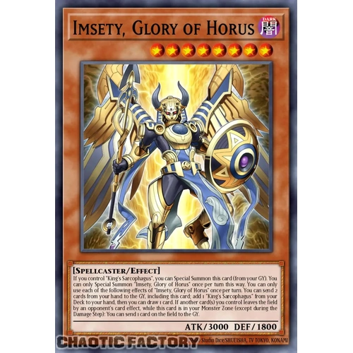 RA05-EN027 Imsety, Glory of Horus Super Rare 1st Edition NM