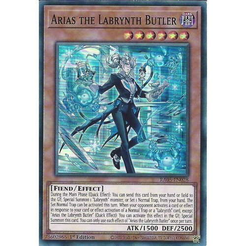 RA05-EN028 Arias the Labrynth Butler Super Rare 1st Edition NM