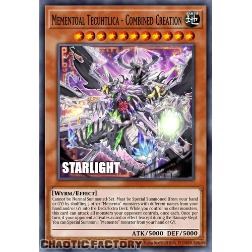 RA05-EN029 Mementoal Tecuhtlica - Combined Creation Starlight Rare 1st Edition NM