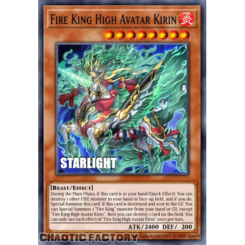 RA05-EN032 Fire King High Avatar Kirin Starlight Rare 1st Edition NM