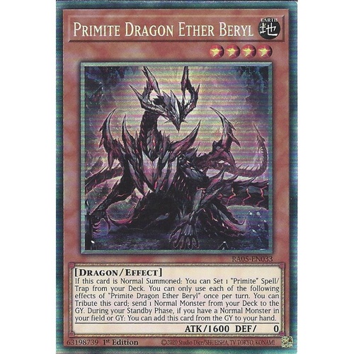 RA05-EN033 Primite Dragon Ether Beryl Collector's Rare 1st Edition NM