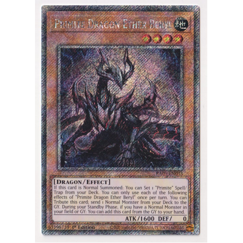 RA05-EN033 Primite Dragon Ether Beryl Platinum Rare 1st Edition NM