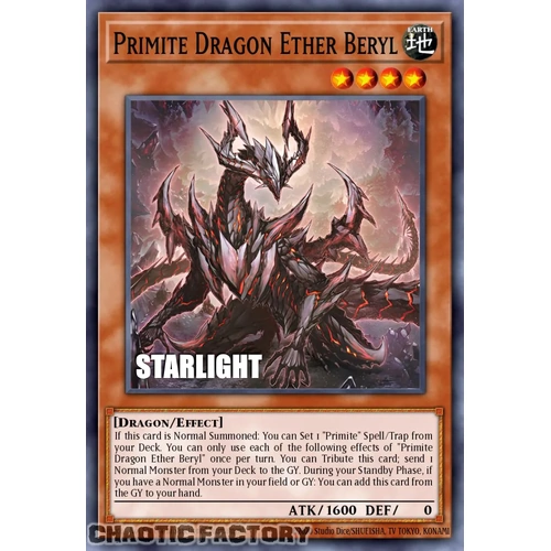 RA05-EN033 Primite Dragon Ether Beryl Starlight Rare 1st Edition NM