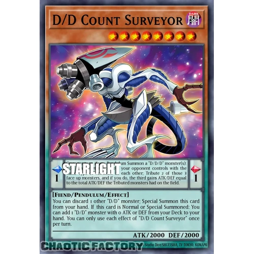 RA05-EN034 D/D Count Surveyor Starlight Rare 1st Edition NM