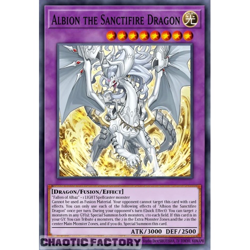 RA05-EN037 Albion the Sanctifire Dragon Ultimate Rare 1st Edition NM