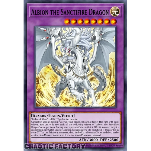 RA05-EN037 Albion the Sanctifire Dragon Super Rare 1st Edition NM