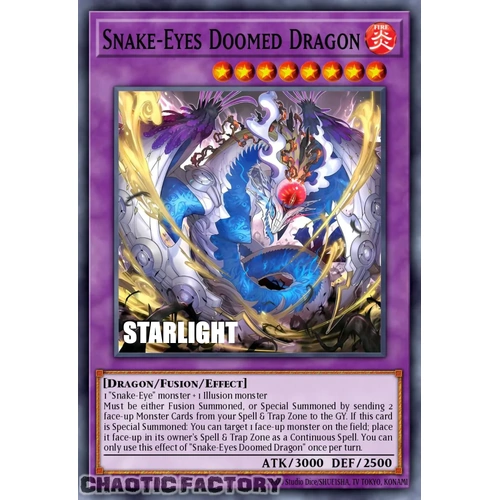 RA05-EN039 Snake-Eyes Doomed Dragon Starlight Rare 1st Edition NM