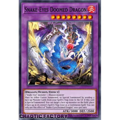 RA05-EN039 Snake-Eyes Doomed Dragon Ultra Rare 1st Edition NM
