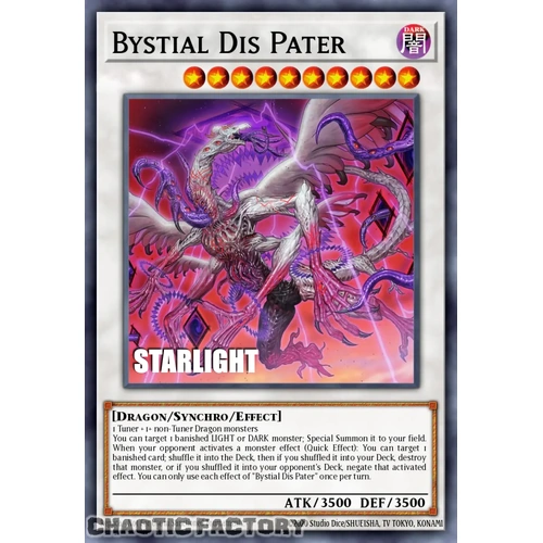 RA05-EN041 Bystial Dis Pater Starlight Rare 1st Edition NM