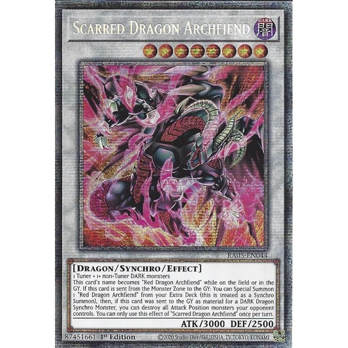 RA05-EN044 Scarred Dragon Archfiend Starlight Rare 1st Edition NM