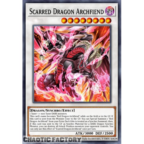 RA05-EN044 Scarred Dragon Archfiend Ultimate Rare 1st Edition NM