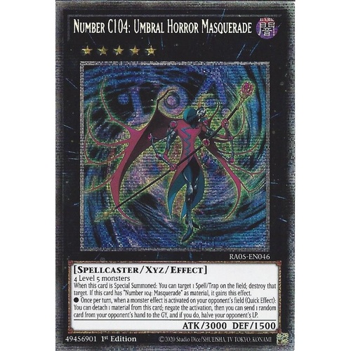 RA05-EN046 Number C104: Umbral Horror Masquerade Starlight Rare 1st Edition NM