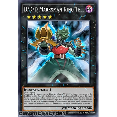 RA05-EN047 D/D/D Marksman King Tell Secret Rare 1st Edition NM