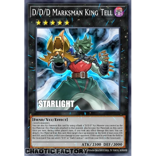 RA05-EN047 D/D/D Marksman King Tell Starlight Rare 1st Edition NM