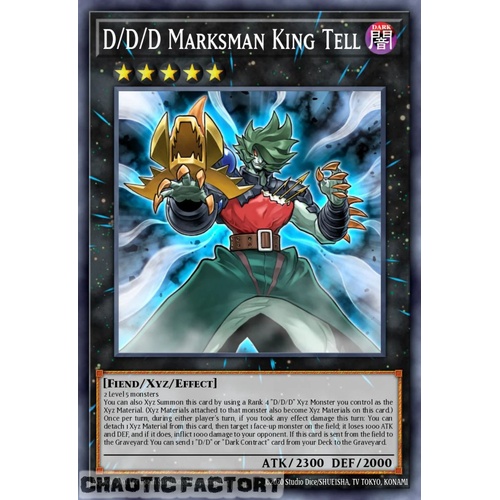 RA05-EN047 D/D/D Marksman King Tell Ultimate Rare 1st Edition NM